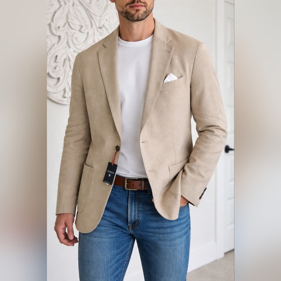 NWT Cremieux Men’s Blazer – Tan/Beige Sport Coat - Comfortable- Size XXL